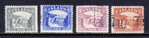 Iceland - Scott #170//174 - Used - Revenue cancels, #172 is CTO - SCV $5.85