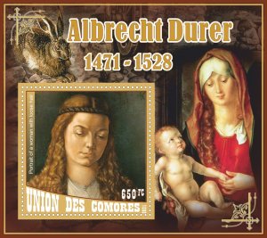 Stamps. Art, painting, Albrecht Durer 2021 8 sheets perforated ** MNH