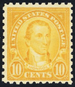 591, Mint FVF NH 10¢ Perf 10 Washington * Stuart Katz