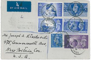 21564  - GB Great Britain  - POSTAL HISTORY - Airmail Cover OLYMPIC GAMES 1948