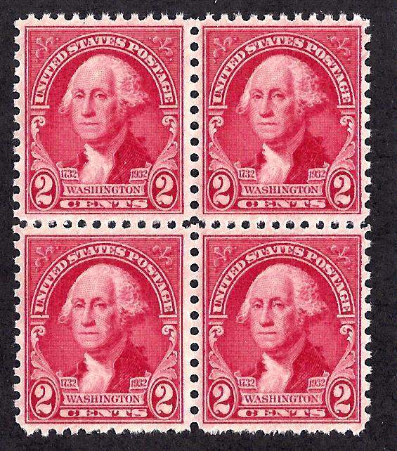 707 Mint,OG,NH... Block of 4... SCV $1.80