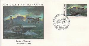 Marshall Islands-Battle of Traranto Fdc (A)