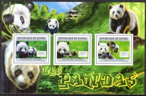 Guinea 2011 Great Panda sheet MNH