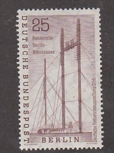 Germany - Berlin # 9N143, Radio Station & Towers, Mint NH, 1/2 Cat.