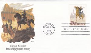 United States # 2818, Buffalo Soldiers, Fleetwood First Day Cover