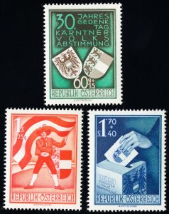 Austria Stamps # B269-71 MLH XF Scott Value $105.00