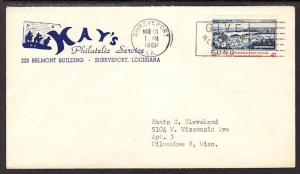 Kay's Philatelic Service Shreveport LA 1961 Cover B569