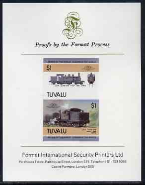 Tuvalu 1985 Locomotives #5 (Leaders of the World) $1 JNR ...