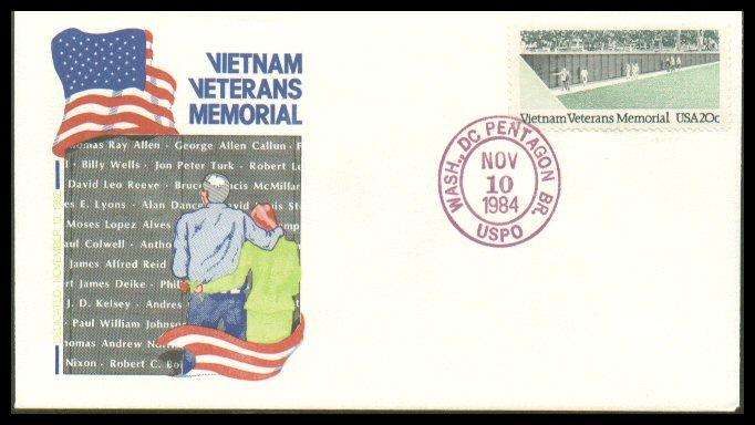 #2109 Vietnam Veterans Memorial Panda FDC