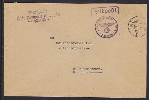 Germany, 1942 Destroyer Z6 Feldpost Cover