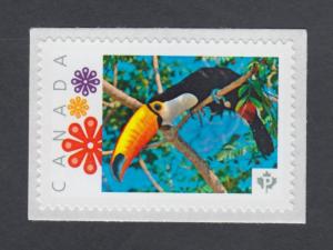 TOUCAN = EXOTIC BIRD = Picture Postage stamp MNH Canada 2014  [pp9exb7/1]