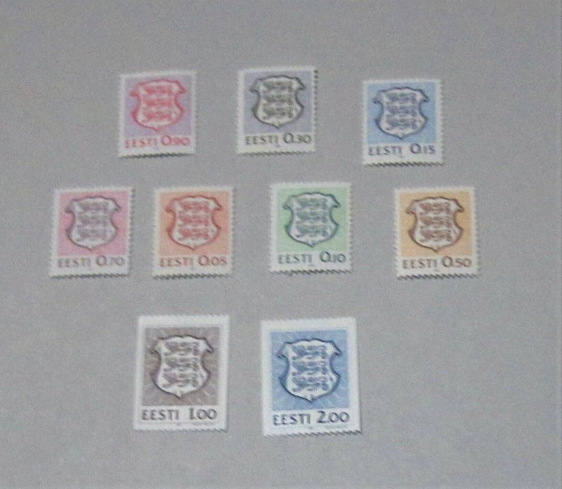 Estonia - 200-08, MNH Set. National Arms. SCV - $5.45