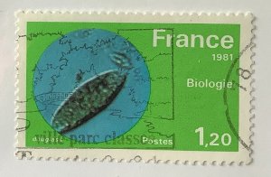 France 1981 Scott 1724 used - 1.20fr, Technology,  Biology,  Micro-organism