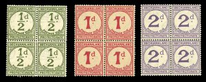 Bechuanaland Protectorate #J4-6 Cat$160+, 1932 Postage Dues, set of three in ...