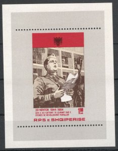 Albania 1984 Revolution, 40th Anniv. Block MNH VF