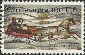 # 1551 USED CHRISTMAS CURRIER AND IVES