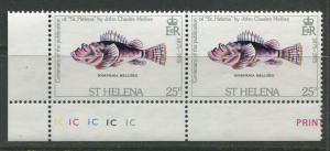 St.Helena - Scott 292 - Centenary Publication -1975 - MNH - Pair of 25p Stamps