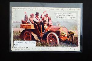 Native American Indians of Wealth in Auto 1906 Postcard