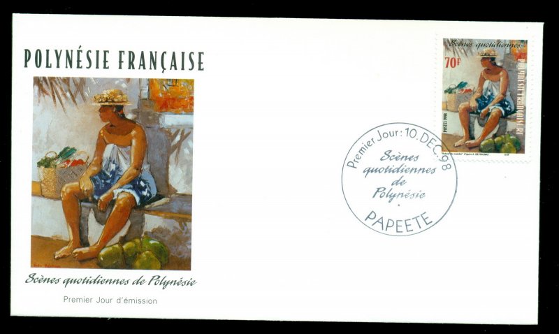 French Polynesia 1998 Life in Tahiti & the Islands 70f FDC