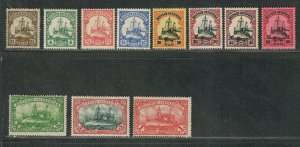 German East Africa Sc#21-41 M/LH/VF, Wmk #125, Cv. $154