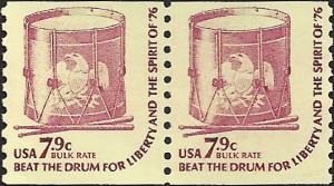 # 1615v MINT NEVER HINGED DULL GUM DRUMS
