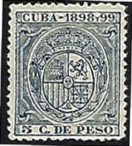 Cuba Scott Unlisted Revenue Stamp MH