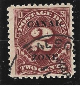 Canal Zone Scott #J13 Used 2c Postage Due O/P 2021 CV $15.00
