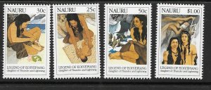 NAURU SG387/90 1990 LEGEND & EOLYEPIANG MNH