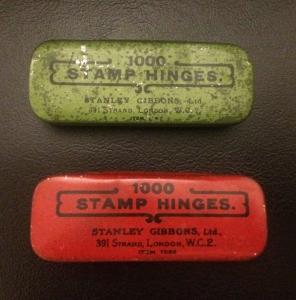 Stanley Gibbons OLD Tins Hinges (A20)