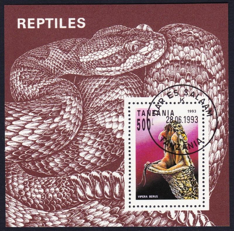 Tanzania Reptiles MS CTO SG#MS1535 SC#1135 MI#Block 220