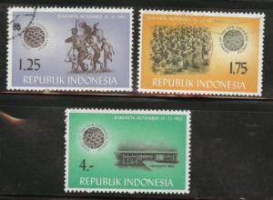 Indonesia Scott 608-610 used short set