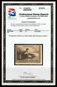 #RW6 1939 Duck stamp with PSE Certificate (MINT Never Hinged) cv$275.00