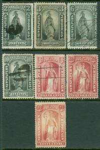 EDW1949SELL : USA 1875 Scott #PR9, 10, 12, 15-17, 20 Fresh set. Catalog $530.00.