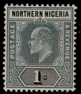 NORTHERN NIGERIA EDVII SG26, 1s green & black, LH MINT. Cat £70. ORDINARY