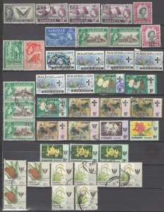 COLLECTION LOT OF #1015 SARAWAK 42 STAMPS 1950+ CLEARANCE