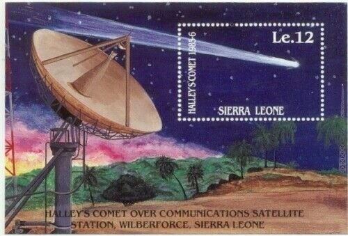 Sierra Leone 1986 - Halley's Comet - Souvenir Sheet - Scott 759 - MNH