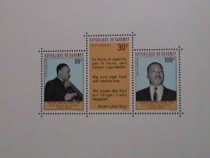 DAHOMEY-1968-HUMAN RIGHT FIGHTER-MARTIN LUTHER KING- MNH SHEET VERY FINE