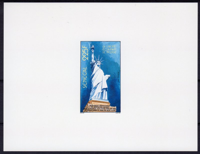 Senegal 1986 Sc# 700  Statue Liberty Centenary Deluxe Souvenir Sheet (1) MNH