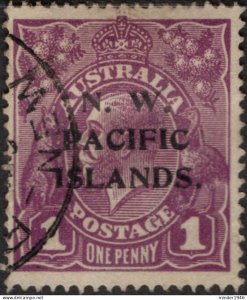 NEW GUINEA 1922 1d Violet, Stamp of Australia opt with N.W Pacific Islands SG...