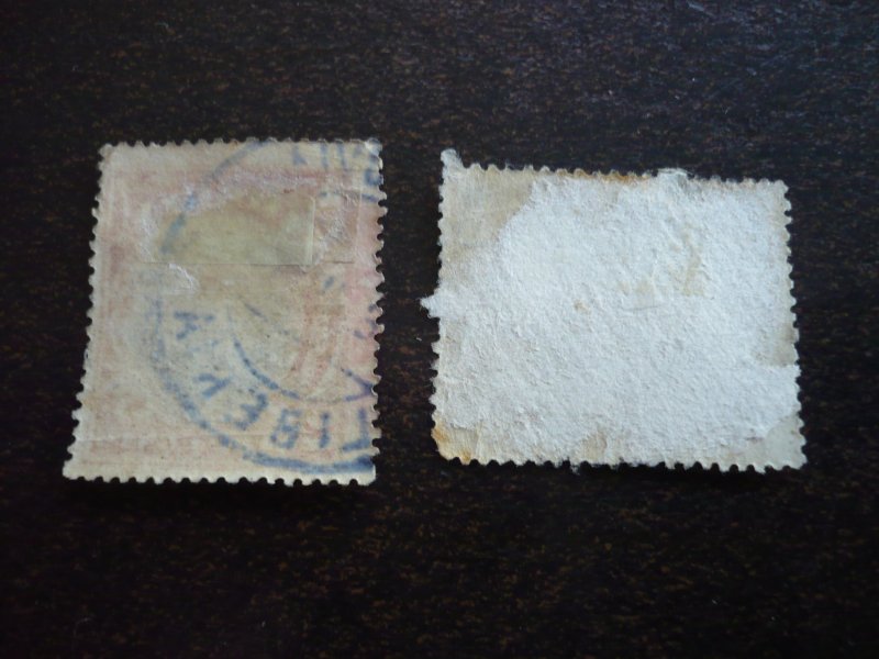 Stamps - Liberia - Scott# 116-117 - Used Part Set of 2 Stamps