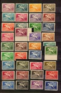 PEGASUS HORSE URUGUAY AIRMAIL  #C27/60A complete MNH ** & * CV$600