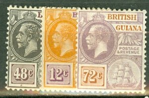 JS: British Guiana 191-201 most mint (195 used) CV $126; scan shows only a few