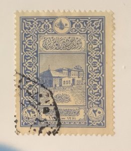 Turkey 1916  Scott 347 used - 20pa, Old General Post Office, Constantinople