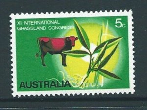 AUSTRALIA SG458 1970 INTERNATIONAL GRASSLAND CONGRESS MNH