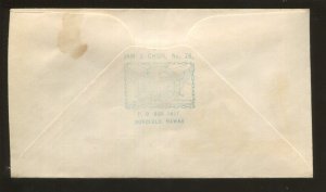 1935 USS Pelican Pearl Harbor Hawaii Ironsides 90th Anniversary Postal Cover