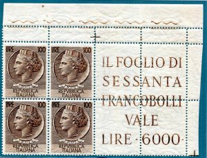 Syracuse Lire 100 Varieties Double Notched
