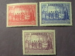 AUSTRALIA # 163-165-MINT NEVER/HINGED*SLIGHT TONING*--COMPLETE SET--1937(LOTH)