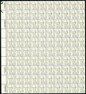 Frank C. Laubach Sheet of One Hundred 30 Cent Postage Stamps Scott 1864