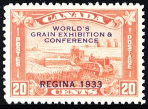 203, Mint XF OG LH 20¢ Grain Exhibition Stamp Cat $40.00 - Stuart Katz