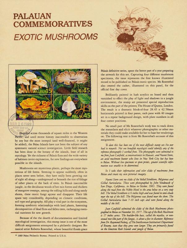 Palau 211a on Souvenir Page - Exotic Mushrooms
